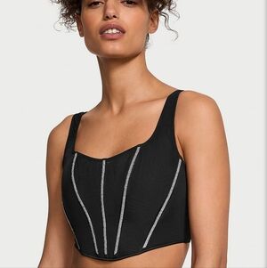 🖤NWT Victoria's Secret Very Sexy Sheer Shine Push Up Adjustable Corset Bra, SM